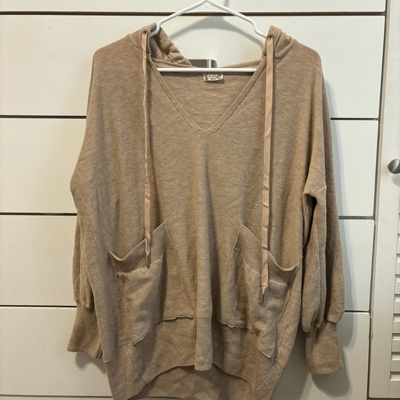 Free People Snuggle Season Pullover/Oatmeal - Picture 2 of 8
